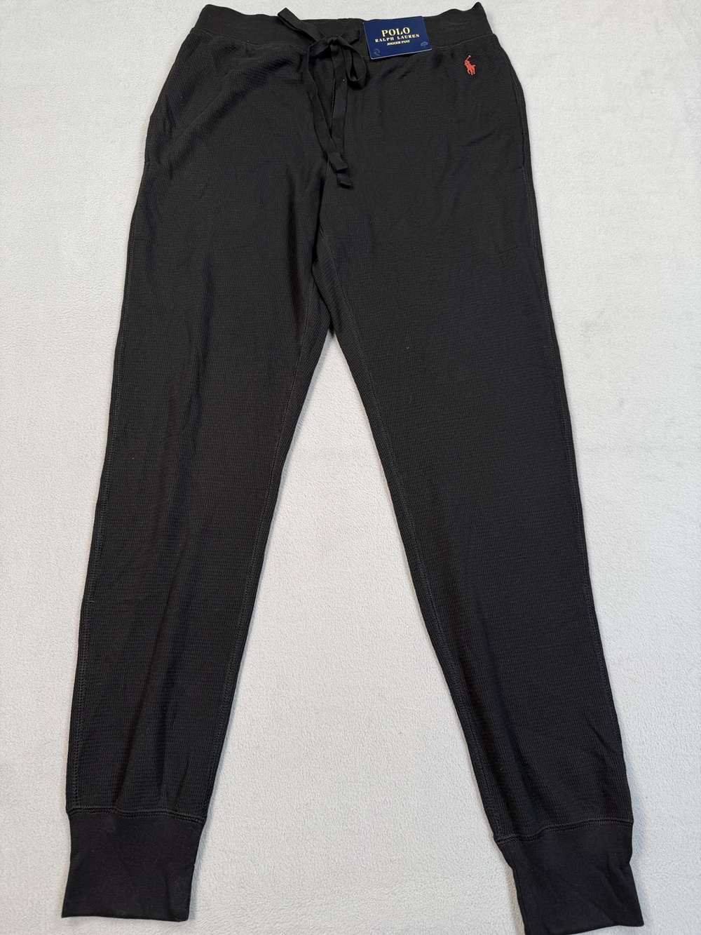 Polo Ralph Lauren Jogger Pajama Pants Mens Medium Black Lounge Sleepwear